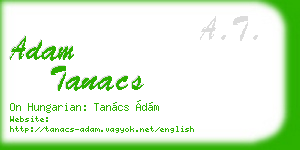 adam tanacs business card